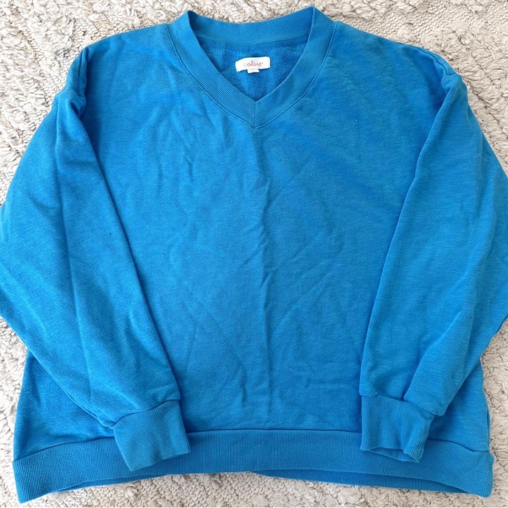 Colsie Blue V-Neck Sweater